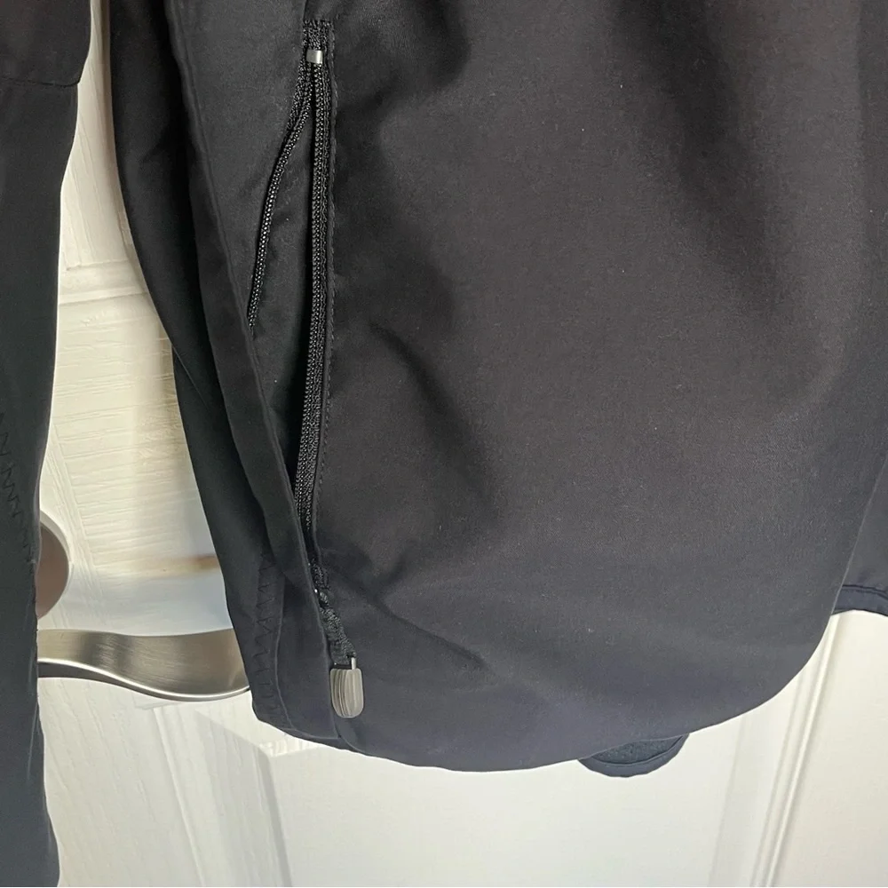 Adidas Black Quarter Zip Pullover ClimaShell Windbreaker Jacket Mens Sz L
